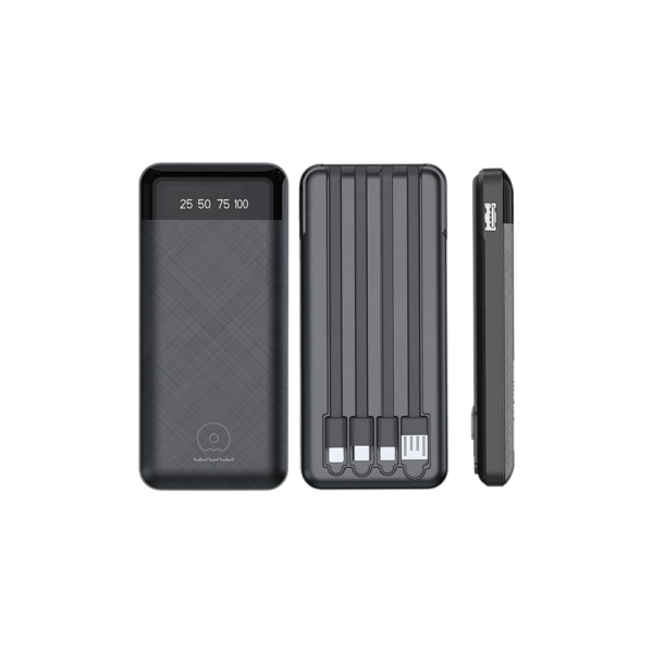 2 Power Bank WUW Y130 10000mAh Cabos 4 em 1 Display LED