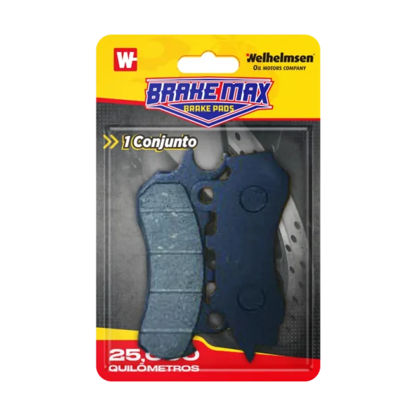 Pastilha de Freio Dianteira Brakemax para Honda Titan, A - Lander Ate, Xtz, Tenere, Suzuki, Yes, Shineray