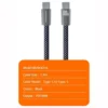 Cabo USB-C para USB-C 100W WUW X216 Carregamento Rápido PD