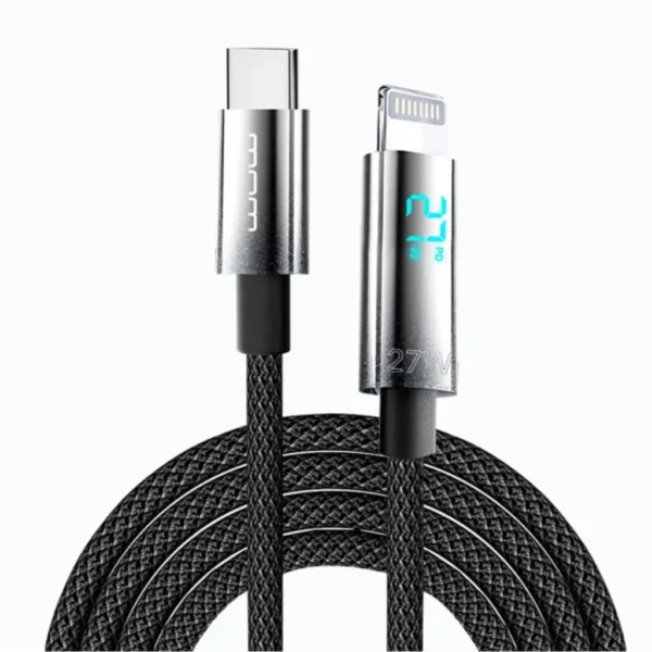 Cabo USB-C para Lightning 27W WUW X215 1m Carregamento Rápido