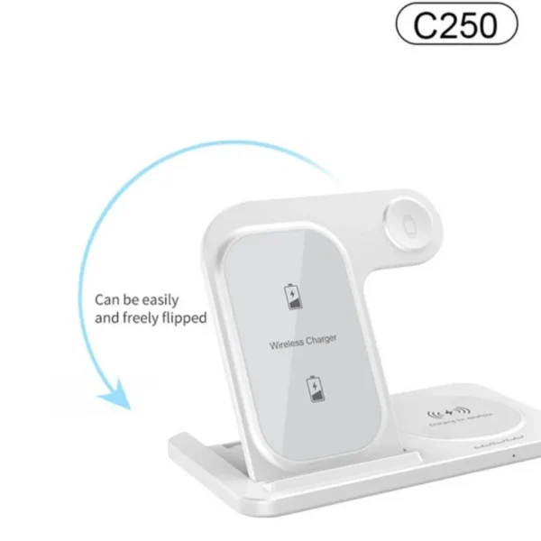 carregador-sem-fio-3-em-1-wuw-c250-wireless-07 Carregador Sem Fio 3 em 1 WUW C250 Base Wireless Qi