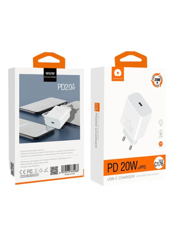 Carregador USB WUW C176 Bivolt Branco