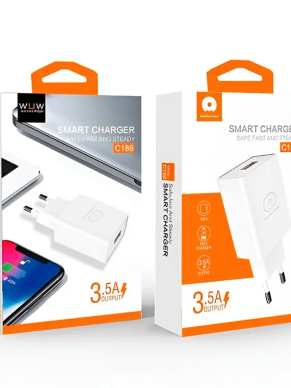 Carregador USB WUW C186 Bivolt Branco