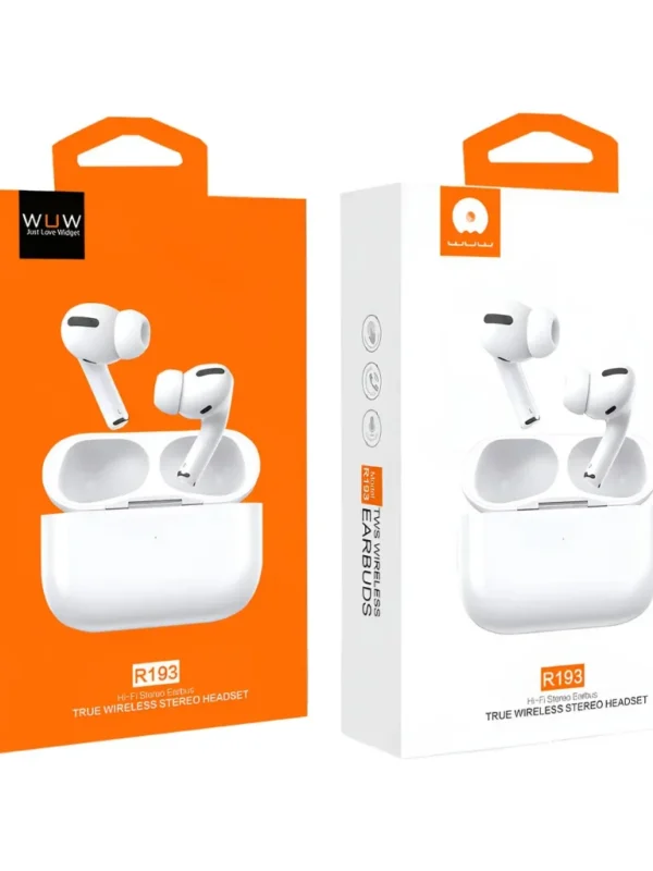 Fone Bluetooth TWS WUW R193 Sem Fio In-Ear Wireless para iOS e Android