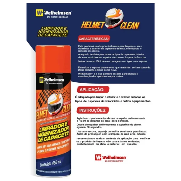 Higienizador de Capacete e Macacão 550ml Spray