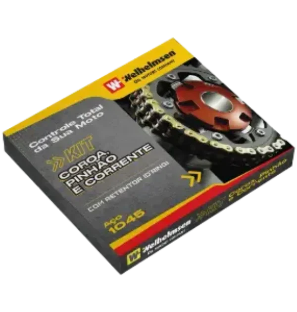 Kit Relação YBR 125 428H 118L Coroa 43 Pinhão 14