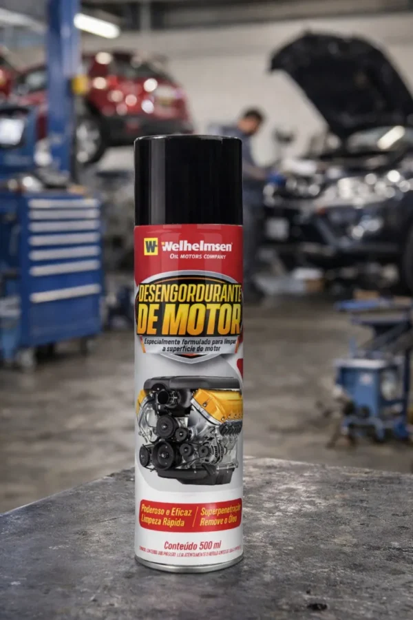 Limpa Motor Desengraxante Welhelmsen 550ml Spray Automotivo